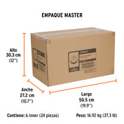 Carda copa 4' alambre trenzado grueso, eje 5/8'-11, TRUPER
