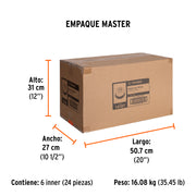 Carda copa 4' alambre trenzado fino, eje 5/8'-11, TRUPER