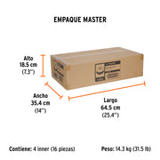 Carda copa 5' alambre trenzado grueso, eje 5/8'-11, TRUPER