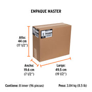 Blíster con 2 cintas sella roscas 1/2' x 7m, uso general
