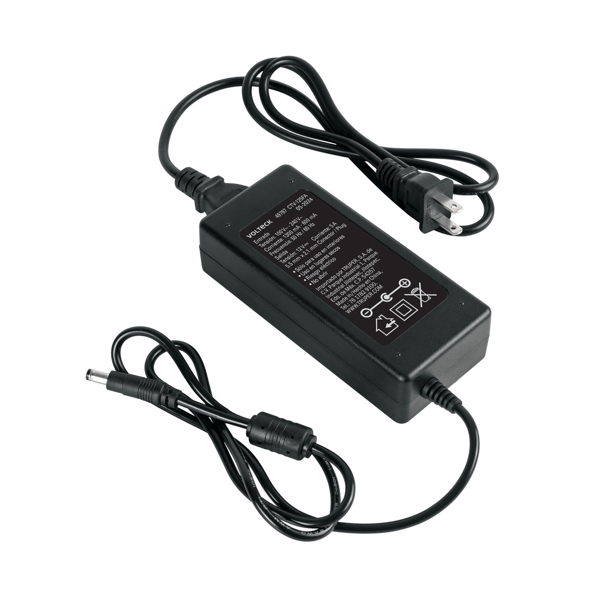 Fuente de Alimentación 12V 5A para CCTV, VOLTECK