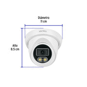 Cámara Tipo Domo 2MP, Lente 3.6mm, VOLTECK