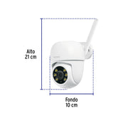 Cámara de seguridad WiFi robotizada para exterior, 3MP