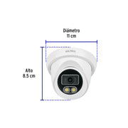 Cámara Tipo Domo 5MP, Lente 2.8mm, c/Micrófono, VOLTECK
