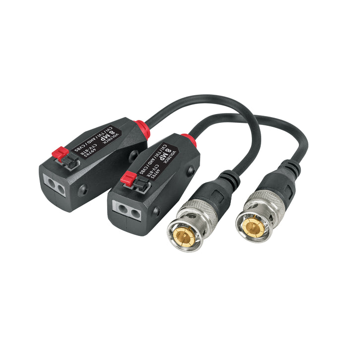 Par de Transceptores Pasivos Video Balun, hasta 8MP, VOLTECK