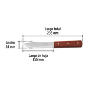 Cuchillo cebollero 5' mango de madera, PRETUL