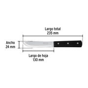 Cuchillo cebollero 5' mango de polipropileno, PRETUL