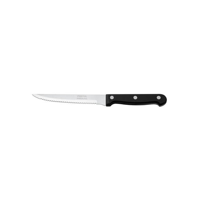 Cuchillo con sierra para asado 5' mango de plástico, PRETUL