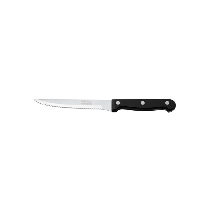 Cuchillo con sierra para asado 5' mango de plástico, PRETUL