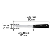 Cuchillo cebollero 6' mango de polipropileno, PRETUL
