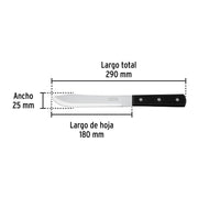 Cuchillo cebollero 7' mango de polipropileno, PRETUL