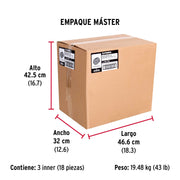 Metro de cuerda amarilla de polipropileno 10 mm, rollo 22m