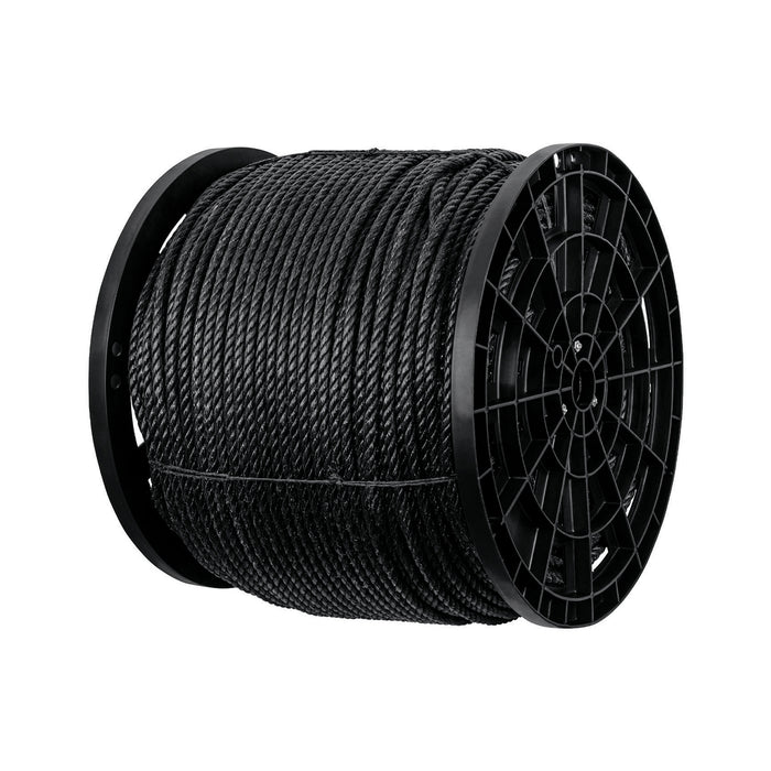Kilo de cuerda negra de polipropileno 10 mm, carrete 20kg