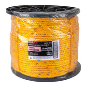 Metro de cuerda amarilla de polipropileno 13mm, carrete 390m