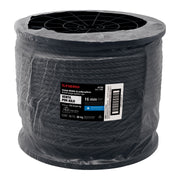 Kilo de cuerda negra de polipropileno 16 mm, carrete 30kg
