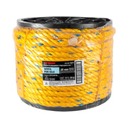 Kilo de cuerda amarilla de polipropileno 25mm, carrete 30kg