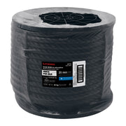 Kilo de cuerda negra de polipropileno 25 mm, carrete 30kg