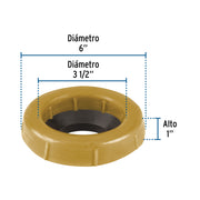 Cuello de cera con guía para WC, robusto, 250 g, FOSET