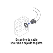 Conector recto 1' para cable de uso rudo, VOLTECK