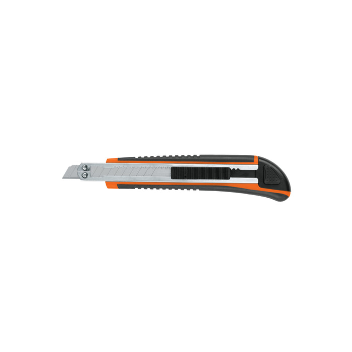 Cutter 9 mm profesional con alma metálica y grip, TRUPER