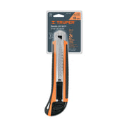 Cutter 18 mm profesional con alma metálica y grip, TRUPER