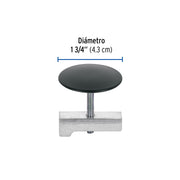 Cubretaladro de acero inoxidable 1-3/4' negro, FOSET