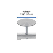 Cubretaladro de acero inoxidable 1-3/4' satín, FOSET