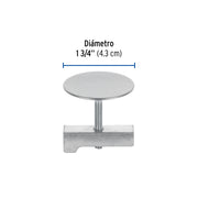 Cubretaladro de acero inoxidable 1-3/4' cromo, FOSET