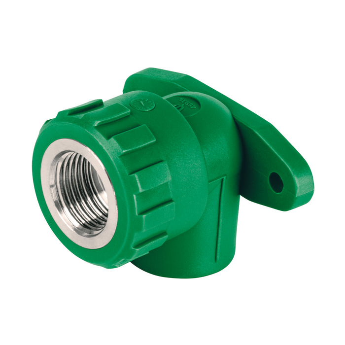 Codo oreja 90° PPR, 1/2', hembra con inserto metálico, FOSET