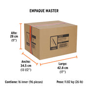 Cortador de vidrio 6' con depósito de aceite, TRUPER EXPERT