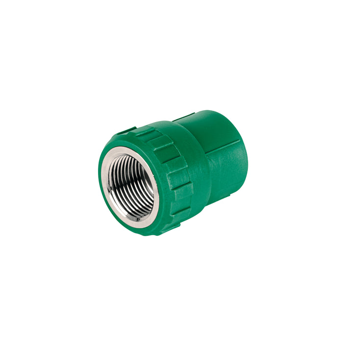 Adaptador PPR 3/4' hembra con inserto metálico, FOSET