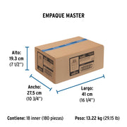 Adaptador PPR 1/2' macho con inserto metálico, FOSET