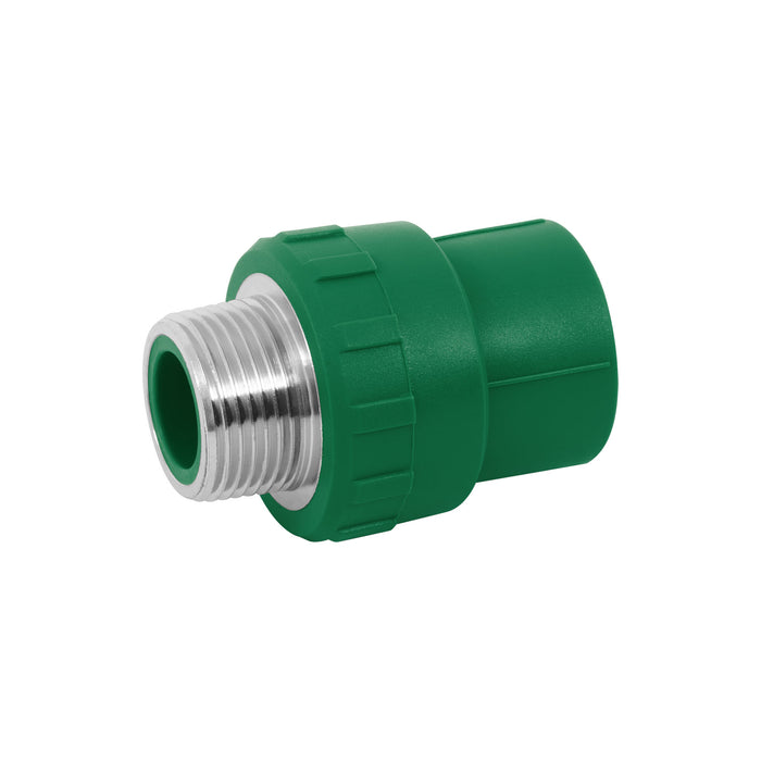 Adaptador PPR 1' macho con inserto metálico, FOSET