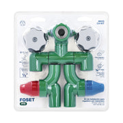 Kit de instalación p/regadera PPR 1/2' con manerales, FOSET