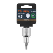 Dado punta corta bristol M5, cuadro 1/2', TRUPER