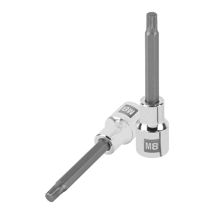 Dado punta larga bristol M8, cuadro 1/2', TRUPER