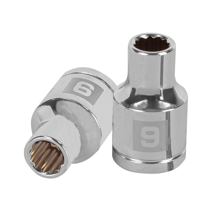 Dado de 9 mm, 12 puntas, cuadro 1/2', TRUPER