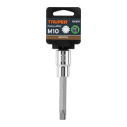 Dado punta larga bristol M10, cuadro 1/2', TRUPER