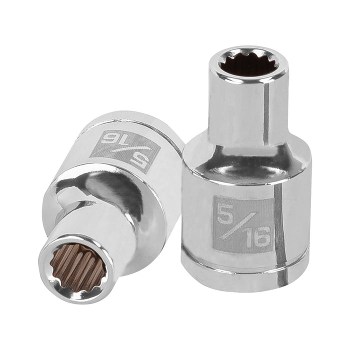 Dado de 5/16', 12 puntas, cuadro 1/2', TRUPER