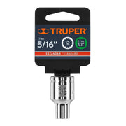 Dado de 5/16', 12 puntas, cuadro 1/2', TRUPER