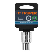 Dado de 11 mm, 12 puntas, cuadro 1/2', TRUPER