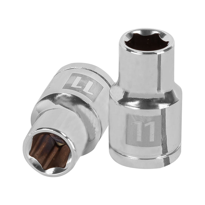 Dado de 11 mm, 6 puntas, cuadro 1/2', TRUPER