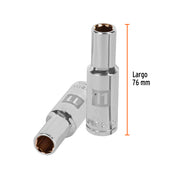 Dado largo de 11 mm, 6 puntas, cuadro 1/2', TRUPER