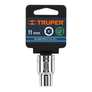 Dado de 11 mm, 6 puntas, cuadro 1/2', TRUPER