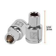 Dado de 3/8', 6 puntas, cuadro 1/2', TRUPER