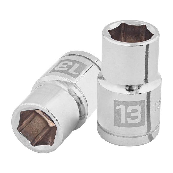 Dado de 13 mm, 6 puntas, cuadro 1/2', TRUPER