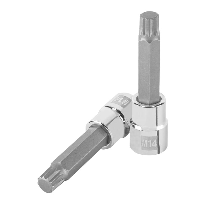 Dado punta larga bristol M14, cuadro 1/2', TRUPER