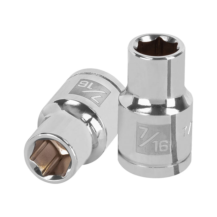 Dado de 7/16', 6 puntas, cuadro 1/2', TRUPER