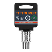 Dado de 7/16', 6 puntas, cuadro 1/2', TRUPER