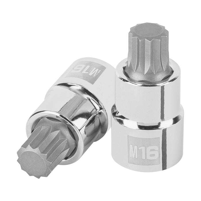 Dado punta corta bristol M16, cuadro 1/2', TRUPER